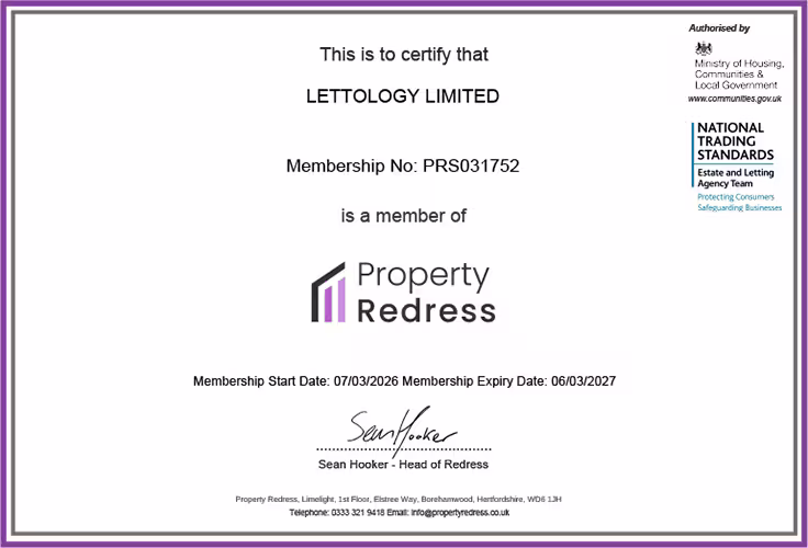 PRS Certificate